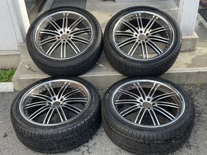 22インチホイール　22×9JJ +38 PCD114.3 5穴　TRX6000 ノーマルタイヤ×2本　MOZZO STX ノーマルタイヤ×2本　265/40R22 4本セット