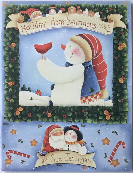 送料無料■ARTBOOK_OUTLET■ N3-113 ★人気 美品 スージャーニガン SUE JERNIGAN Holiday Heartwarmers VOL5 TOLE トール 図案