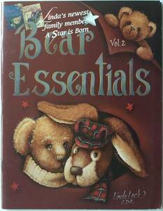送料無料■ARTBOOK_OUTLET■N3-109★熊好きにお勧め 新しい家族を描こう リンダロック LINDA LOCK Bear Essentials VOL2 TOLE トール 図案