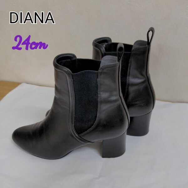 DIANAブーツ MR65387ブラック24cm