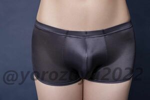 75-38-9.... boxer brief [ gray,F size ] men's lady's unisex elasticity equipped * underwear shorts gei fake ..1