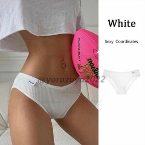 105-304-5 V字型 コットン ハイレグ セクシー フルバック ショーツ 【White,XLサイズ】レディース 下着 パンツ ブリーフ パンティー .4