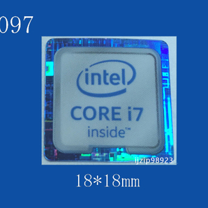 即決097【 CORE i7 】エンブレムシール追加同梱発送OK■ 条件付き送料無料 未使用の画像1