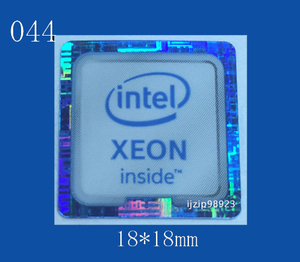  prompt decision 044[ intel XEON ] emblem seal addition including in a package shipping OK# conditions attaching free shipping unused 