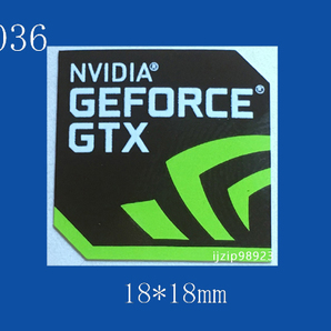 即決036【 NVIDIA GEFORCE GTX 】エンブレムシール追加同梱発送OK■ 条件付き送料無料の画像1