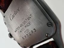 △ Cartier カルティエ パンテール 1120 クォーツ 純正革ベルト C97293 箱 保証書 腕時計 時計_画像7