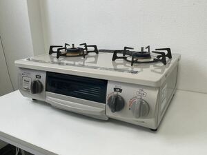 △ Rinnai ガステーブル DCM01BEL LPガス用 19年製 リンナイ ガスコンロ LPガス 2口 コンロ グリル 