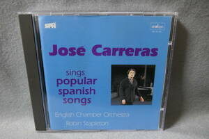 ★同梱発送不可★中古CD Jose Carreras / Sings Popular Spanish Songs / Robin Stapleton / English Chamber Orchestra ホセ・カレーラス