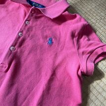 綺麗　ラルフローレン ワンピース RALPH LAUREN 女の子 ポロシャツワンピース 半袖ワンピース 7 130cm_画像2