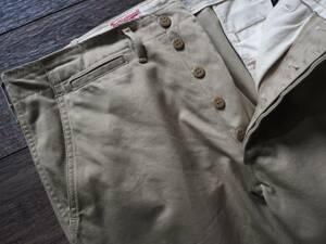 ザリアルマッコイズ TOY'S McCOY V.HILLS TROUSERS w34 マックィーンモデル チノトラウザー