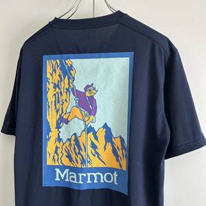 Marmot マーモット ドライ Tシャツ XL ビッグプリント アウトドア 大きいサイズ