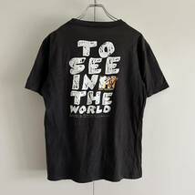 y2k MTV 2009 プリントTシャツ L バックプリント 企業 バンT アート ブラック 古着_画像6