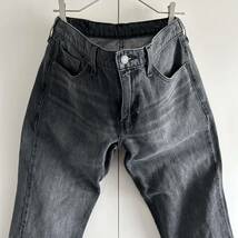 Levi's リーバイス 511 ブラックデニム ジーンズ w32 ユーズド加工 古着_画像1