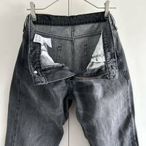 Levi's リーバイス 511 ブラックデニム ジーンズ w32 ユーズド加工 古着_画像3