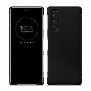 Xperia 5用 ケース スマホケース Style Cover View SSCVJ10JP/B ブラック ソニー純正 未開封