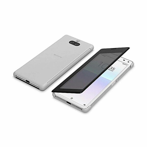 Xperia 8用 ケース スマホケース Style Cover View SCVJ20JP/H グレー ソニー純正品 未開封