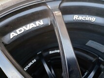 19インチつや消し黒 タイヤ山OK【ADVAN Racing RS-Ⅱ+ファルケンAZENIS 225/40ZR19 4本set】アドバンレーシングRS-Ⅱ レヴォーグにて使用_画像3