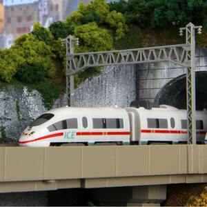 Z gauge DB ICE3 Class406 RED free shipping railroad model structure geo llama abroad Germany Europe international line specification DB environment protection 