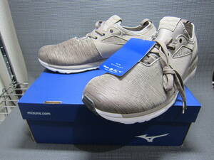  new goods box attaching mizuno Mizuno TX walk walking shoes sneakers 26cm beige E2403D