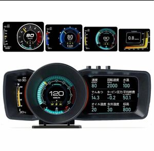 A600‐日本語版　OBD2/GPSモード　ヘッドアップディスプレイ スピードメーター タコメーター 故障診断 ECUデータを読み取る 良警告機能