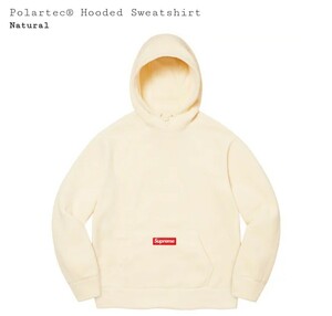 国内正規品 新品未使用 Supreme Polartec Hooded Sweatshirt Natural L box logo シュプリーム ボックスロゴ ポーラテック　スエットシャツ