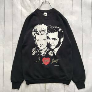 90s USA製 I LOVE LUCY アイラブルーシー ムービー 海外ドラマ スウェット トレーナー Mサイズ US古着