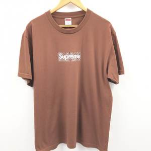 【中古】Supreme Bandana Box Logo Tee M ブラウン シュプリーム バンダナボックスロゴTシャツ[240010358383]