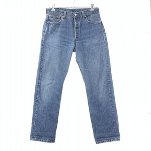 【中古】LEVI'S 90s 501 デニムパンツ W34 L32 ブルー リーバイス[240010424982]