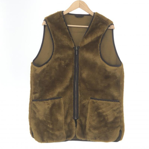 【中古】Barbour SL FUR LINER VEST ブラウン 40 バブアー[240010424411]