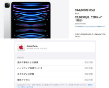 AppleCare+ 2025年10月25日迄 iPad Pro 12.9インチ 第6世代 2TB セルラー 美品！送料無料！_画像10