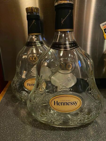 Hennessy XO 2本　白州3本　空瓶セット