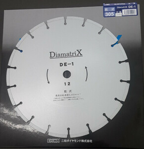 DiamatriX ディアマトリックス 12インチ 305mm DE-1 穴径22mm エンジンカッター用 乾式 ダイヤモンドブレード ECOタイプ