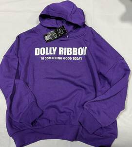 ★3825*激安sale!!新品 こども服 　パーカー長袖トレーナーsize130　1枚★Dolly ribbon(定価2850円)