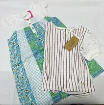 福袋3F4045*激安sale!!新品 こども服 半袖Tシャツ+ワンピーズsize130　2枚★kids★お洒落な洋服★★_画像1