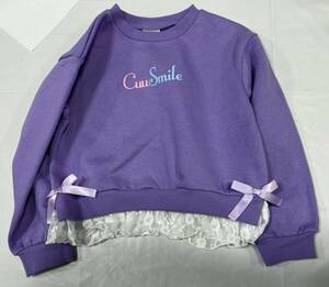 ★3732*激安sale!!新品 こども服 　長袖トレーナーsize120　1枚★Cuu Smile