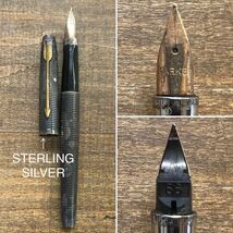 ⑧ビンテージ万年筆 PARKER パーカー 4本セット【1970年代〜1980年代】昭和ヴィンテージペン ゴールド シルバー vintage FranceQ 12K USA_画像6