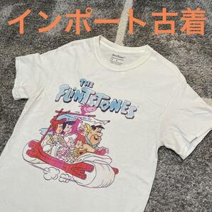 インポート古着　プリントTシャツ THE FLINTSTONES