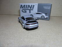 MINI GT 1:64 カスタム品 Porsche 911 GT3 左ハンドル GT Silver Metallic ポルシェ_画像6
