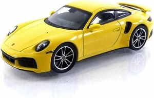 MINI GT 1:64 Porsche 911（992) Turbo S 左ハンドル Racing Yellow ポルシェ ターボ