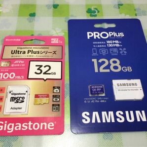 【未開封・未使用】micro SDカードセット(Samsung PRO Plus A2/Gigastone Ultra Plus)