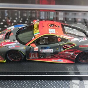 Ferrari 488 GTE No.61 Clearwater Racing Le Mans 2017 W.S.Mok - K.Sawa - M.Griffin （1/43スケール LSLM072）の画像5