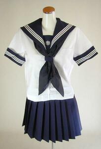 B9*[ new goods ] replica * eyes white an educational institution woman high school * summer sailor suit ( large size )