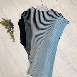 ■■ 【■美品】 美品ISSEY MIYAKE プリーツプリーズ イッセイミヤケ アシンメトリー 斜めプリーツ  ワンピース ２■■の画像2