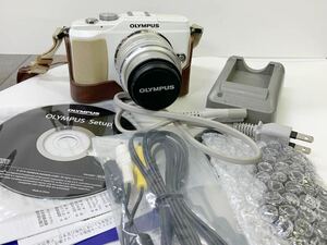 □【売り切り】OLYMPUS オリンパス ミラーレス一眼カメラ E -pl2※画面割れ有