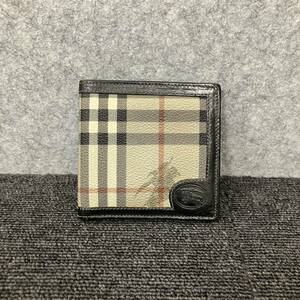 ◆【売り切り】Burberry（バーバリー）チェック柄 二つ折り財布 