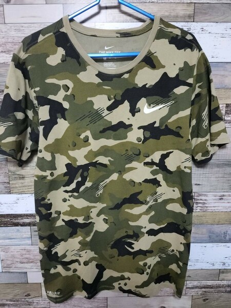 ナイキ　NIKE　カモフラ　Tシャツ　ドライフィット　XL