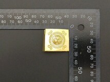 HS01　はばき　彫刻　家紋図　三つ葉葵　金工　銅製　ハバキ　日本刀装具　刀剣美術　現代品_画像5