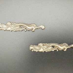 MB06 目貫 龍の図 銅製 現代作 日本刀装具の画像1