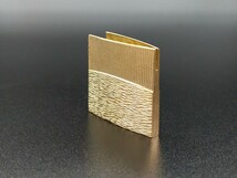 HA18　はばき　水紋の図　銅製　彫刻　金工　ハバキ　日本刀装具　刀剣美術　現代品_画像3