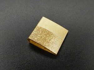 HA18　はばき　水紋の図　銅製　彫刻　金工　ハバキ　日本刀装具　刀剣美術　現代品